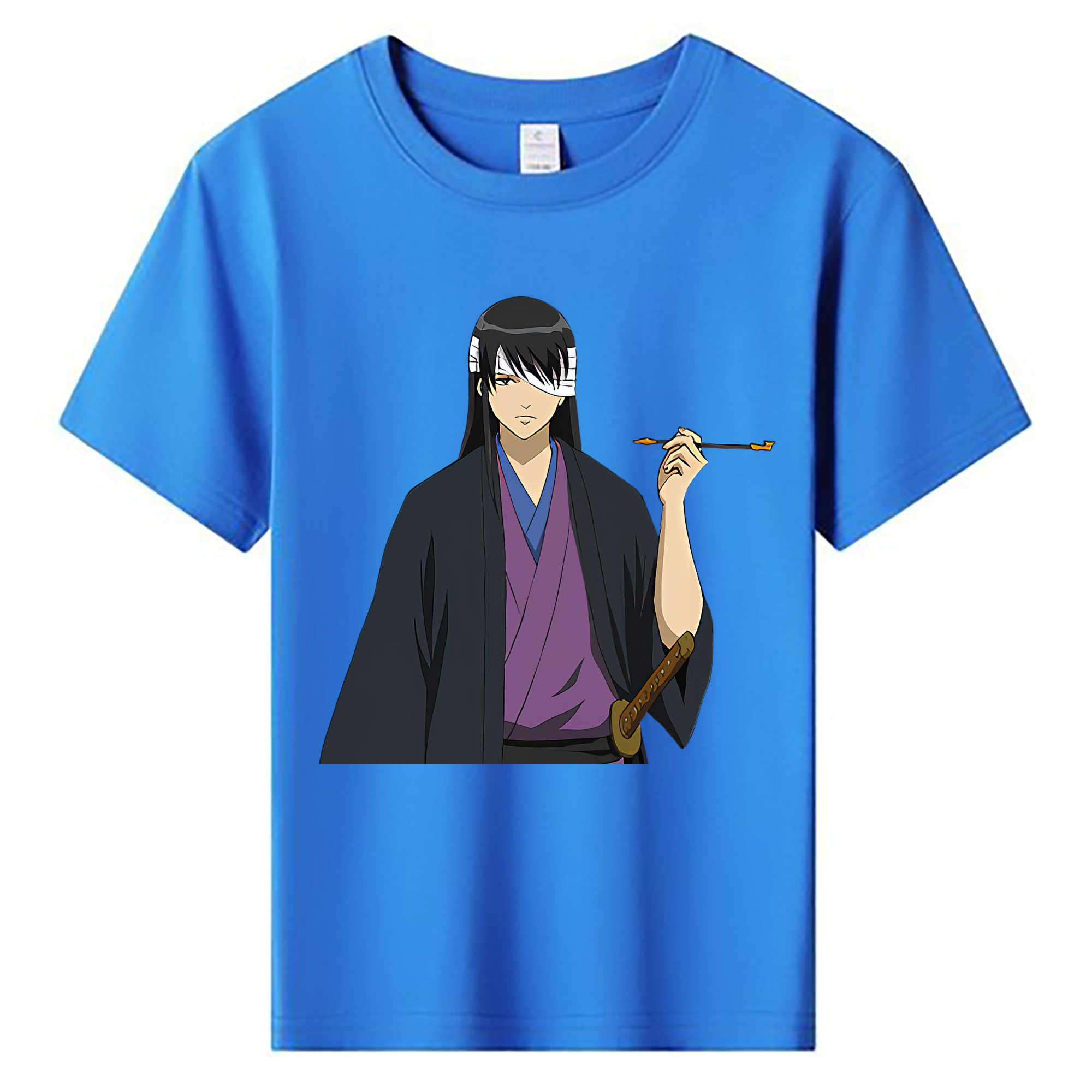 （画像用） ぎんたま 坂田銀時（さかたぎんとき） 神楽 志村新八（しむら しんぱち） GINTAMA Sakata Gintoki Kagura Shimura Shinpachi 綿100％キッズTシャツ（フロントプリント）